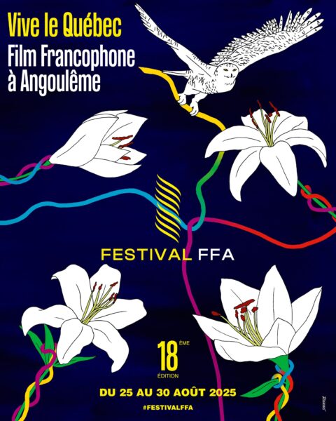 Affiche du 18e Festival du Film Francophone d'Angoulême - Caroline Labadie pour Agence Sentenza©