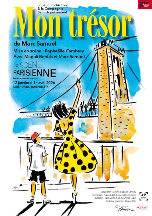 Affiche "MON TRÉSOR" à La Scène Parisienne, du 12 janvier au 1er avril 2026