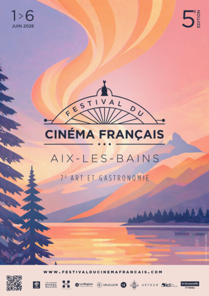 Affiche de la cinquième édition du Festival du Cinéma Français d'Aix-les-Bains