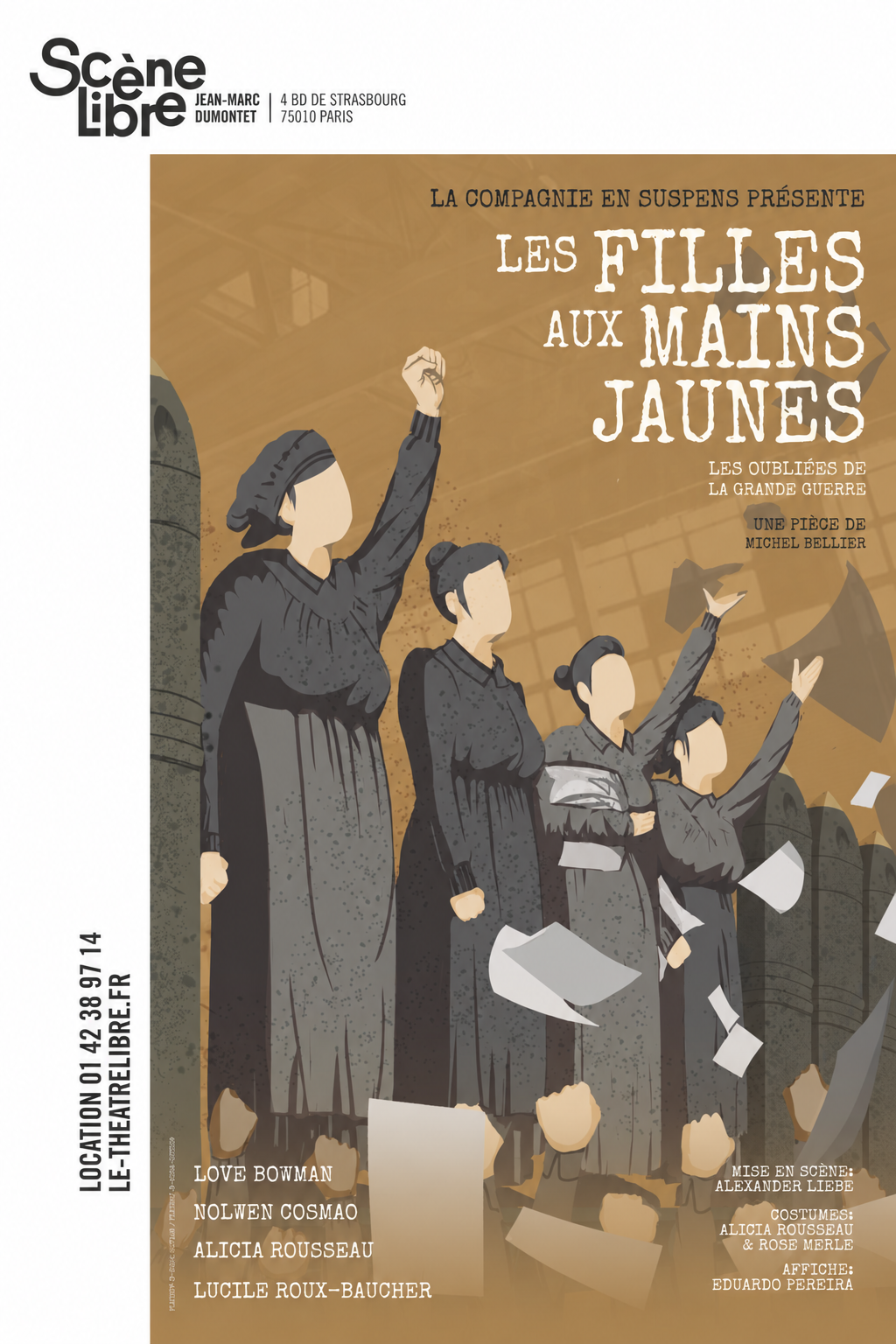 Affiche "La Fille aux mains jaunes"